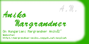 aniko margrandner business card